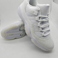Low Top Sneakers, White Colorway, Cracked Pattern, Lace Up Design, Casual Gift for Sneaker Fans