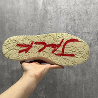 Low Top Sneakers, Black Red Colorway, Reverse Hook Design, Lace Up Design, Casual Gift for Sneaker Fans