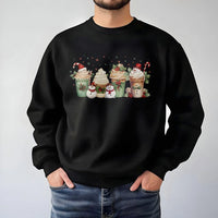 Snowman Latte Sweater, Christmas Coffee Sweatshirt, Holiday Coffee Crewneck, Adorable Winter Coffee Sweatshirt, Xmas Coffee Lover Present