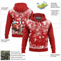 3D Holiday Fish Sweatshirt, Custom Christmas Carp Fishing Hoodie, Personalized Name Number Pullover, Xmas Angler Present Hoodie