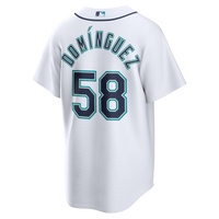 Seattle Mariners Seranthony Domínguez White Home Replica Jersey