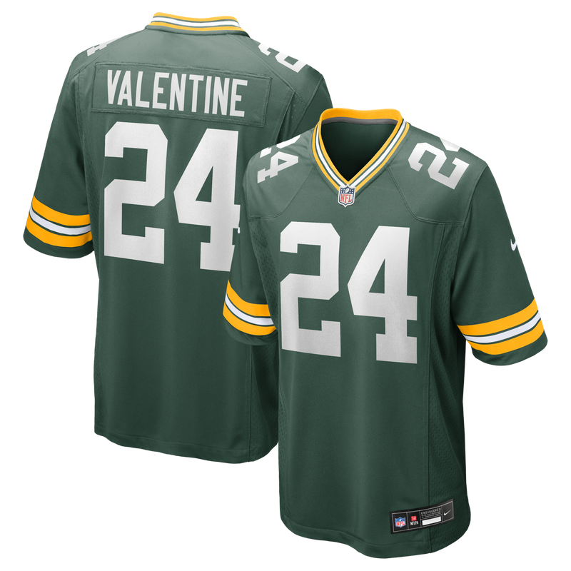 Green Bay Packers Carrington Valentine Green Game Jersey