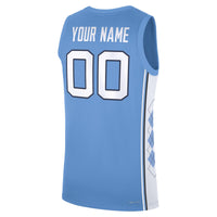 North Carolina Tar Heels Custom Replica Basketball Jersey - Carolina Blue