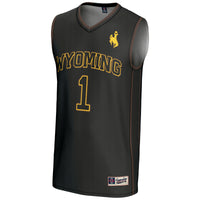 #1 Wyoming Cowboys Lightweight Basketball Jersey - Black