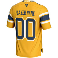 West Virginia Mountaineers NIL Pick-A-Player Football Jersey - Gold