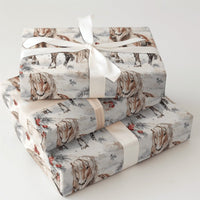 Equestrian Christmas Gift Wrap, Winter Horse Wrapping Paper, Watercolor Horse Holiday Wrapping Paper, Country Farmhouse Present Gift Wrap