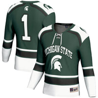 #1 Michigan State Spartans Hockey Jersey - Green