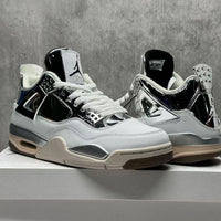 Mid Top Sneakers, White Black Colorway, Lace Up Design, Casual Gift for Sneaker Fans