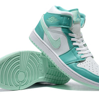 Sneakers, Teal White Colorway, Lace Up Design, Casual Gift for Sneaker Fans