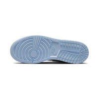 Mid Top Sneakers, Blue White Colorway, Lace Up Design, Casual Gift for Sneaker Fans