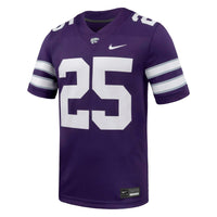 #25 Kansas State Wildcats Game Football Jersey - Purple