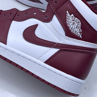 Basketball Shoes, White Burgundy Colorway, Retro, High Top, Lace Up Design, Casual Gift for Shoe Lovers