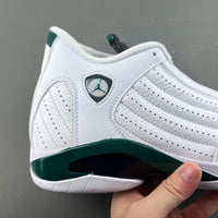 Retro Low Top Sneakers, White Green Colorway, Lace Up Design, Casual Gift for Sneaker Fans
