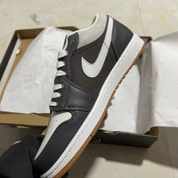 Low Top Sneakers, White Gray Colorway, Lace Up Design, Casual Gift for Sneaker Fans