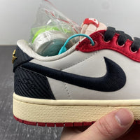 Low Top Sneakers, White Red Colorway, Lace Up Design, Casual Gift for Sneaker Fans