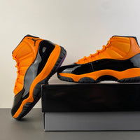 Low Top Sneakers, Black Orange Colorway, Patent Leather Footwear, Lace Up Design, Casual Gift for Sneaker Fans