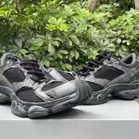 Low Top Sneakers, Black Colorway, Lace Up Design, Casual Gift for Sneaker Fans