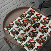 Christmas Holly Gift Wrap, Black Santa Wrapping Paper, Vintage African American Santa Wrapping Paper, Holiday Gift Wrapping Paper for Family