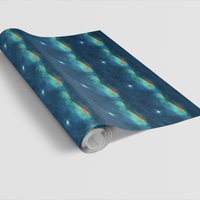 Celestial Stars Wrapping Paper, Night Sky Constellation Christmas Wrapping Paper, Holiday Gift Wrapping Paper, Winter Birthday Present Wrap