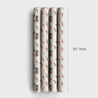 Airplane Christmas Gift Wrap, Aviator Santa Wrapping Paper, Vintage Pilot Santa Wrapping Paper, Aviation Holiday Gift Wrap, Pilot Gift Wrap