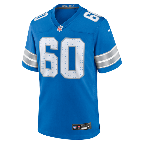 Detroit Lions Graham Glasgow Blue Team Game Jersey