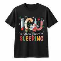 Humorous Santa Medical Shirt, ICU Nurse Christmas T-Shirt, Intensive Care Unit RN Tee, Hospital Graphic T-Shirt, Nursing Staff Holiday Present