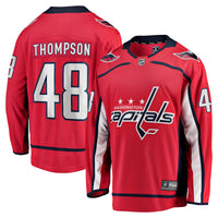 Washington Capitals Logan Thompson Red Home Premier Breakaway Player Jersey