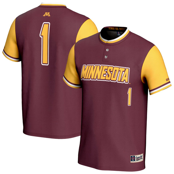 Minnesota Golden Gophers Lightweight Collegiate Softball Fashion Jersey - Maroon