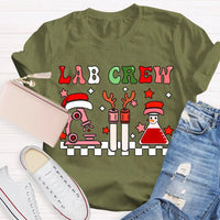Festive Laboratory Tech Holiday Shirt, Christmas Lab Crew Science T-Shirt, Chemist Biology Xmas Tee, Science Lover Present