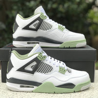 Sneakers, White Green Colorway, Lace Up Design, Casual Gift for Sneaker Fans