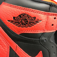 Retro High Top Sneakers, Red Black Colorway, Leather Footwear, Lace Up Design, Casual Gift for Sneaker Fans