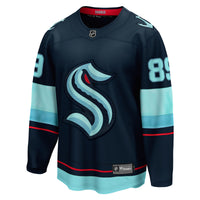 Seattle Kraken Frederick Gaudreau Deep Sea Blue Home Breakaway Jersey