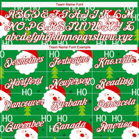 Personalized Holiday Sports Tee, Custom Christmas Santa Ho Ho Ho Jersey Shirt, Performance Christmas Jersey, Winter Fan Present