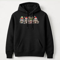 Adorable Holiday Wildlife Raccoon Hoodie, Christmas Raccoon Hoodie, Animal Lover Xmas Hooded Sweatshirt, Festive Winter Raccoon Pullover