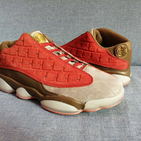 Sneakers, Orange Colorway, Lace Up Design, Casual Gift for Sneaker Fans