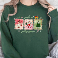 Festive Duck Holiday Sweatshirt, Jolly Goose Christmas Sweatshirt, Adorable Xmas Goose Crewneck, Ugly Christmas Sweater Sweatshirt, Winter Present