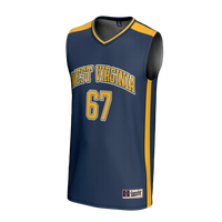 #67 West Virginia Mountaineers Lightweight Basketball Jersey - Navy