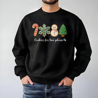 Gingerbread Pregnancy Reveal Sweatshirt, Cookies for Two Please Christmas Sweatshirt, Expecting Mom Holiday Crewneck