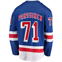 New York Rangers Juuso Parssinen Blue Home Breakaway Jersey