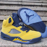 Sneakers, Blue Yellow Colorway, Lace Up Design, Casual Gift for Sneaker Fans