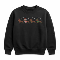 Adorable Wiener Dog Holiday Sweatshirt, Dachshund Christmas Sweatshirt, Festive Doxie Puppy Sweatshirt, Dog Mom Xmas Crewneck, Pet Lover Present