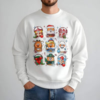 Humorous Fast Food Christmas Sweater, Christmas Chicken Nuggets Sweatshirt, Christmas Foodie Sweatshirt, Holiday Food Crewneck Sweatshirt
