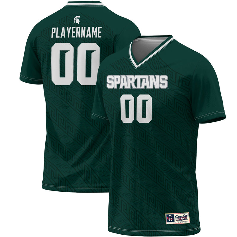 Michigan State Spartans NIL Pick-A-Player Lightweight Soccer Jersey - Green