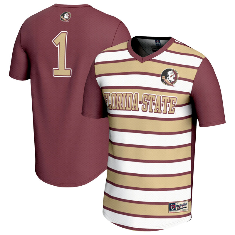 #1 Florida State Seminoles Lightweight Soccer Fashion Jersey - Garnet