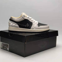Low Top Sneakers, Black Gray Colorway, Lace Up Design, Casual Gift for Sneaker Fans