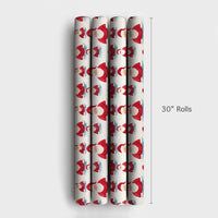Coastal Christmas Gift Wrap, Swimming Santa Wrapping Paper, Watercolor Santa Wrapping Paper, Holiday Gift Wrap, Fun Beach Xmas Wrap