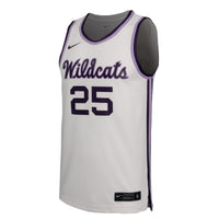 #25 Kansas State Wildcats Replica Basketball Jersey - White