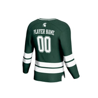 Michigan State Spartans NIL Pick-A-Player Ice Hockey Lightweight Fashion Jersey - Green