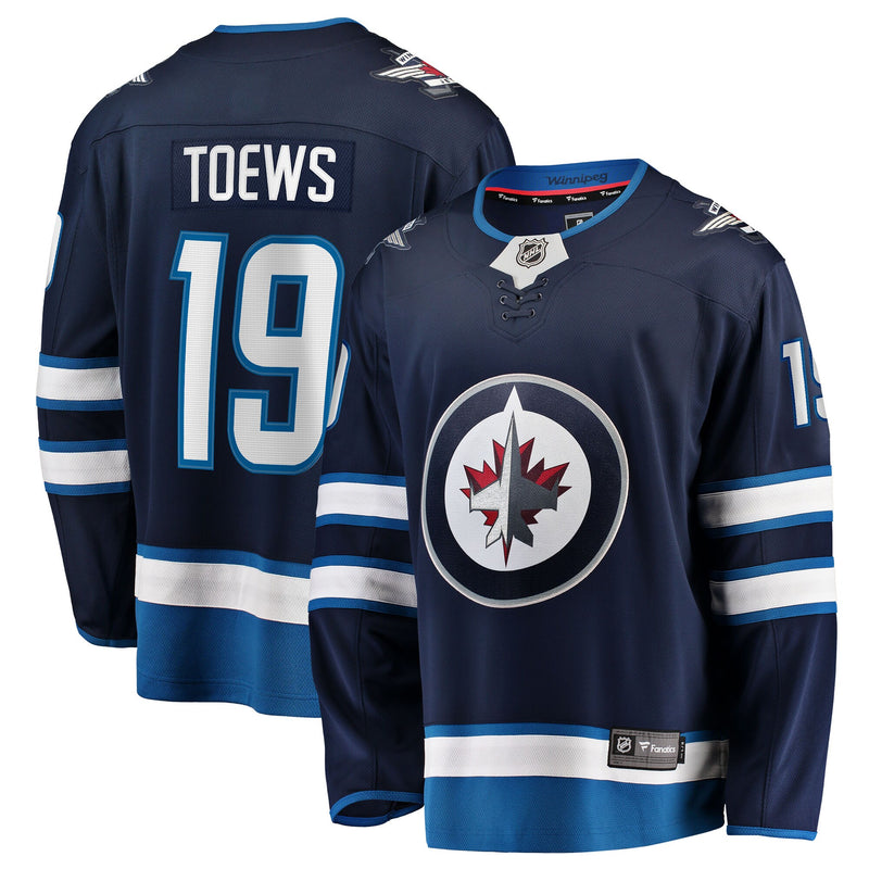 Winnipeg Jets Jonathan Toews Navy Home Breakaway Jersey