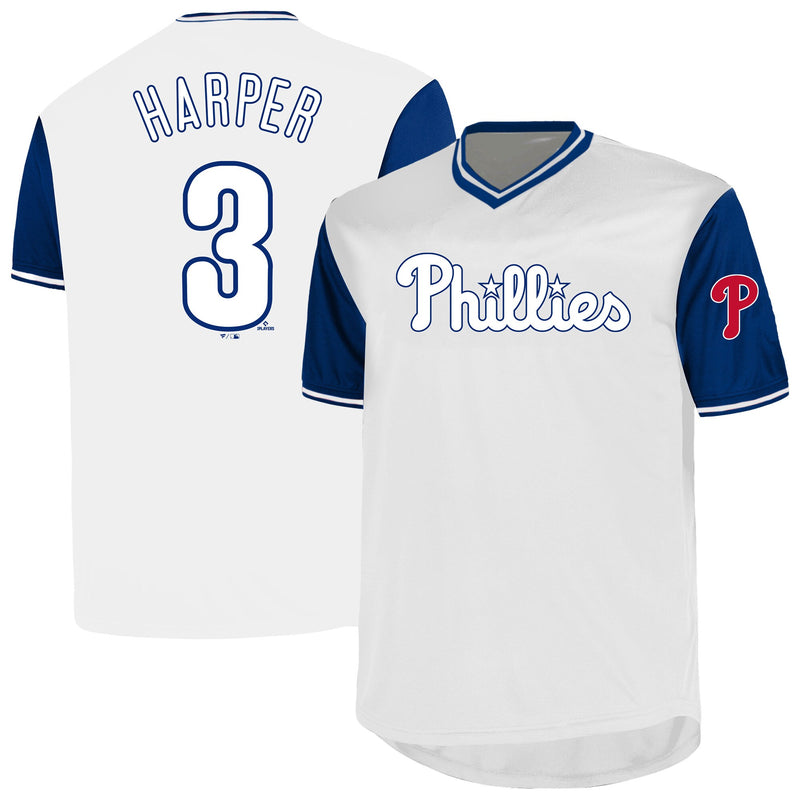 Philadelphia Phillies Bryce Harper White Big & Tall Name & Number Jersey
